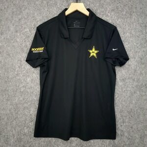 Nike Dri-FIT Polo Shirt Womens L Rockstar Energy Drink Embroidered Golf‎